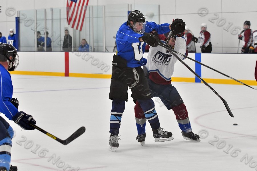 Wheaton College Men\'s Ice Hockey vs Middlesex Community College. - Photo By: KEITH NORDSTROM